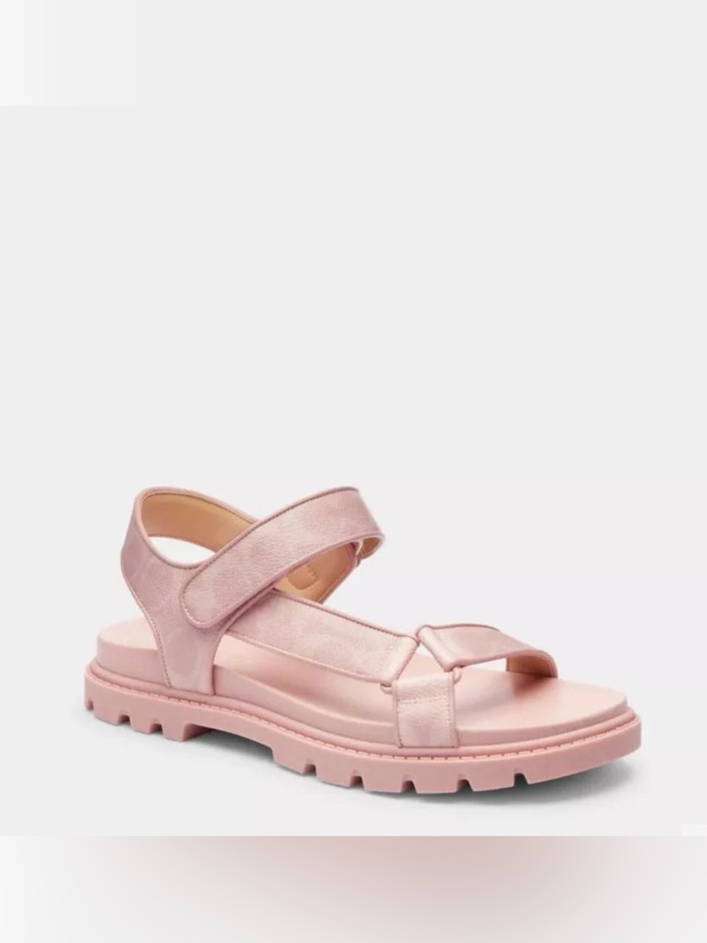 Coach Women’s Pink Sport Sandal In Signature Canvas Size 9.5